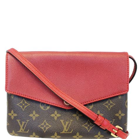 lv twice crossbody|LOUIS VUITTON Monogram Twice Pochette Cherry.